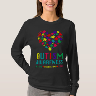 Autism Awareness Accept Understand Love Autism Hea T-Shirt