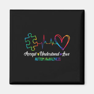Autism Awareness Accept Understand Love Autism Mom Magnet