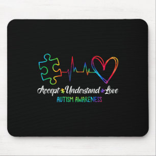 Autism Awareness Accept Understand Love Autism Mom Mouse Pad
