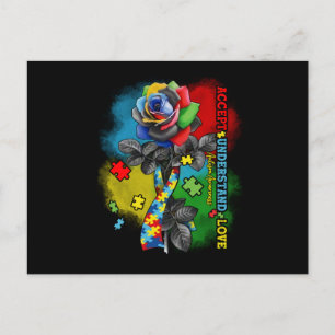 Autism Awareness Accept Understand Love Postcard