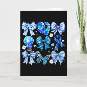 Autism Awareness Accept Understand Puzzle Blue Coq Card