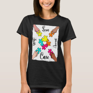 Autism Awareness Acceptance Colour Puzzle Pieces 1 T-Shirt