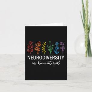 Autism Awareness Acceptance Neurodiversity Is Beau Card