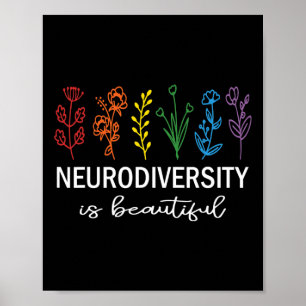 Autism Awareness Acceptance Neurodiversity Is Beau Poster