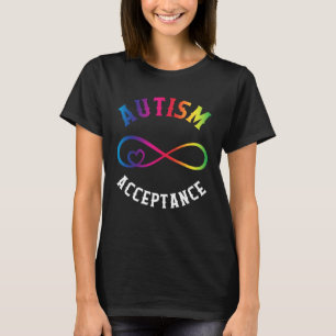 Autism Awareness Acceptance Red Instead Puzzle mom T-Shirt