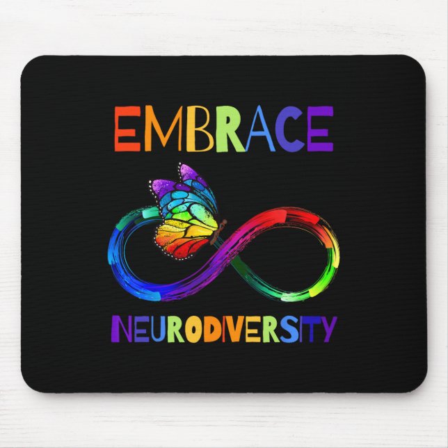 Autism Awareness Acceptance Shirt Infinity Symbol  Mouse Pad (Front)