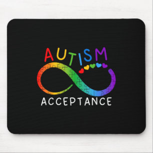 Autism Awareness Acceptance Shirt Infinity Symbol  Mouse Pad