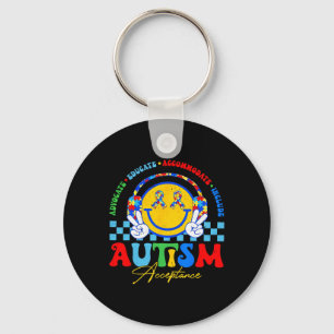 Autism Awareness Acceptance Special Education Teac Keychain