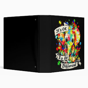 Autism Awareness Acceptance Women Kid Its Ok To Be Binder