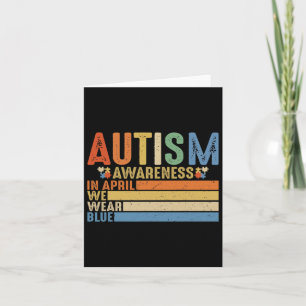 Autism Awareness Acceptance Women Kid Its Ok To Be Card