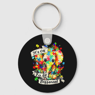 Autism Awareness Acceptance Women Kid Its Ok To Be Keychain