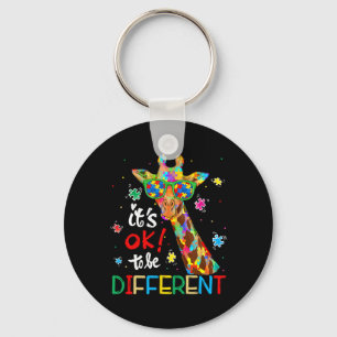 Autism Awareness Acceptance Women Kid Its Ok To Be Keychain