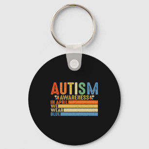 Autism Awareness Acceptance Women Kid Its Ok To Be Keychain