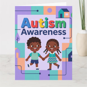 ^Autism Awareness-Add your special message  Card