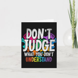 Autism Awareness Adult Uni-kids Black Short Sleeve Card