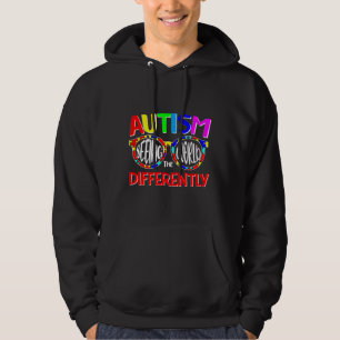 Autism Awareness American Flag Distressed Mens Wom Hoodie
