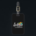 Autism Awareness and Support Embrace Differences Luggage Tag<br><div class="desc">Show your support to parents with autistic children. Create autism awareness in the community. Embrace differences and love all.</div>