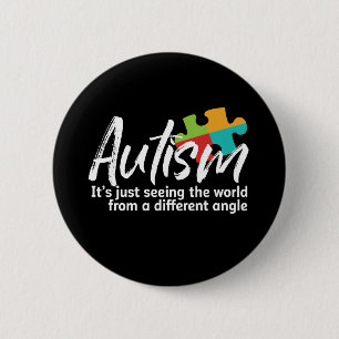Autism Awareness and Support for Autistic Children 2 Inch Round Button