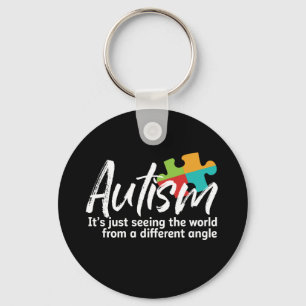 Autism Awareness and Support for Autistic Children Keychain