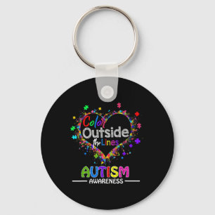 Autism Awareness April for Women Plus Size  Keychain