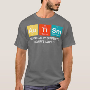 Autism Awareness Asd Funny Disability Periodic Tab T-Shirt