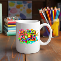Autism Awareness Au-some Mom Mug