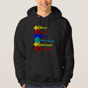 Autism Awareness Autism Acronym Puzzle Hoodie