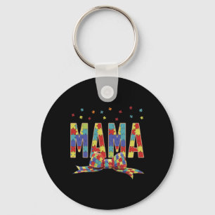 Autism Awareness Autism Mama Accept Love Puzzle Co Keychain