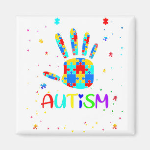 Autism Awareness autism mom love autism Magnet