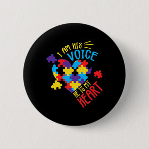 Autism Awareness Autism Support Men Women  2 Inch Round Button