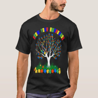 Autism Awareness Autism Tree For Autism Kids & Me T-Shirt