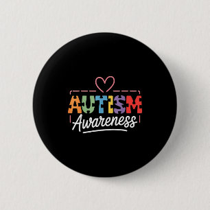 Autism awareness autistic  2 inch round button