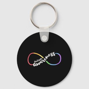 Autism Awareness Autistic Acceptance Rainbow Infin Keychain