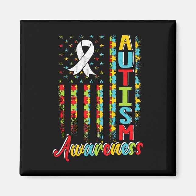 Autism Awareness Autistic Autists Support Autist A Magnet (Front)