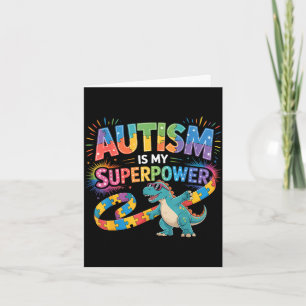 Autism awareness autistic card