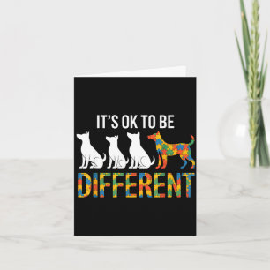 Autism awareness autistic card