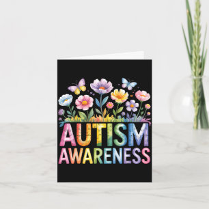Autism awareness autistic card