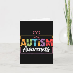 Autism awareness autistic card