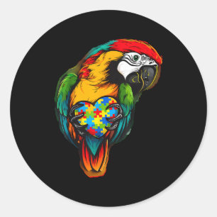 Autism awareness autistic  classic round sticker