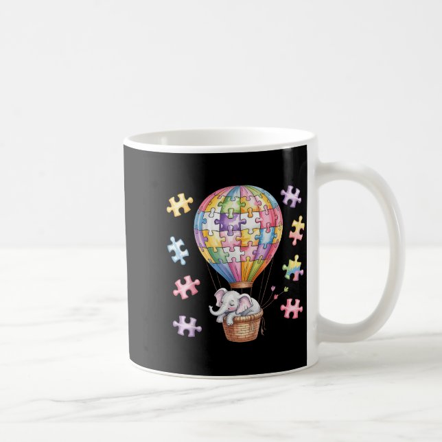 Autism awareness autistic  coffee mug (Right)