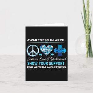 Autism Awareness Autistic Individuals Autism Advoc Card