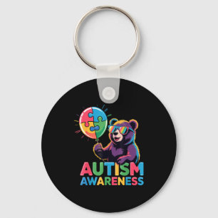 Autism awareness autistic keychain