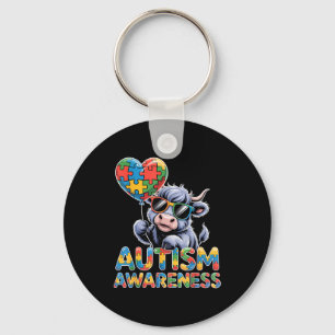 Autism awareness autistic keychain