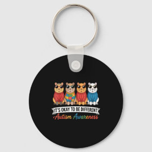 Autism awareness autistic keychain