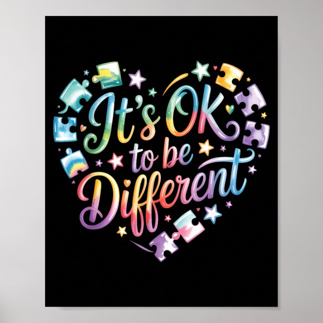 Autism awareness autistic  poster (Front)