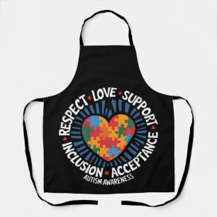 Autism Awareness Autistic Respect Love Support Apron