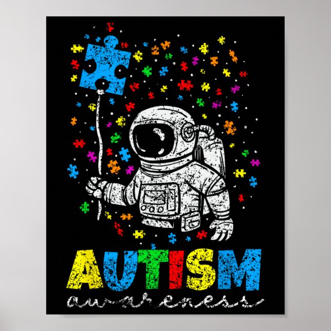 Autism Awareness Autists Autistic Autist Support A Poster (Front)