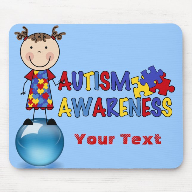 Autism Awareness ballG Mousepad (Front)