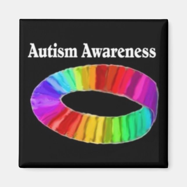 Autism Awareness Band Magnet (Front)