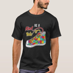 Autism Awareness Be A Kind Sole Puzzle Piece Shoe T-Shirt